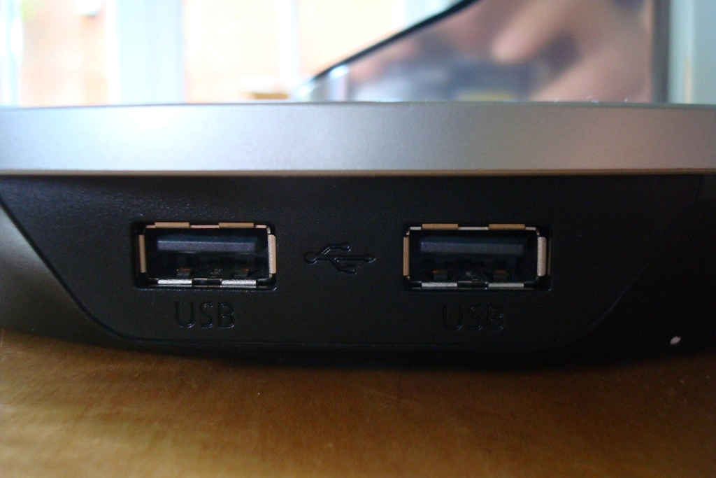USB ports at the side