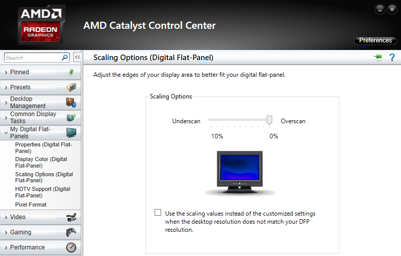 amd additional settings missing