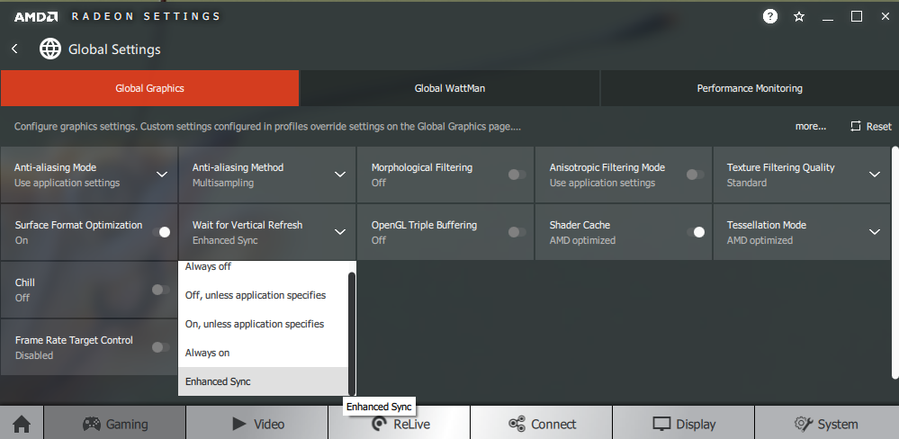 amd radeon gaming settings download