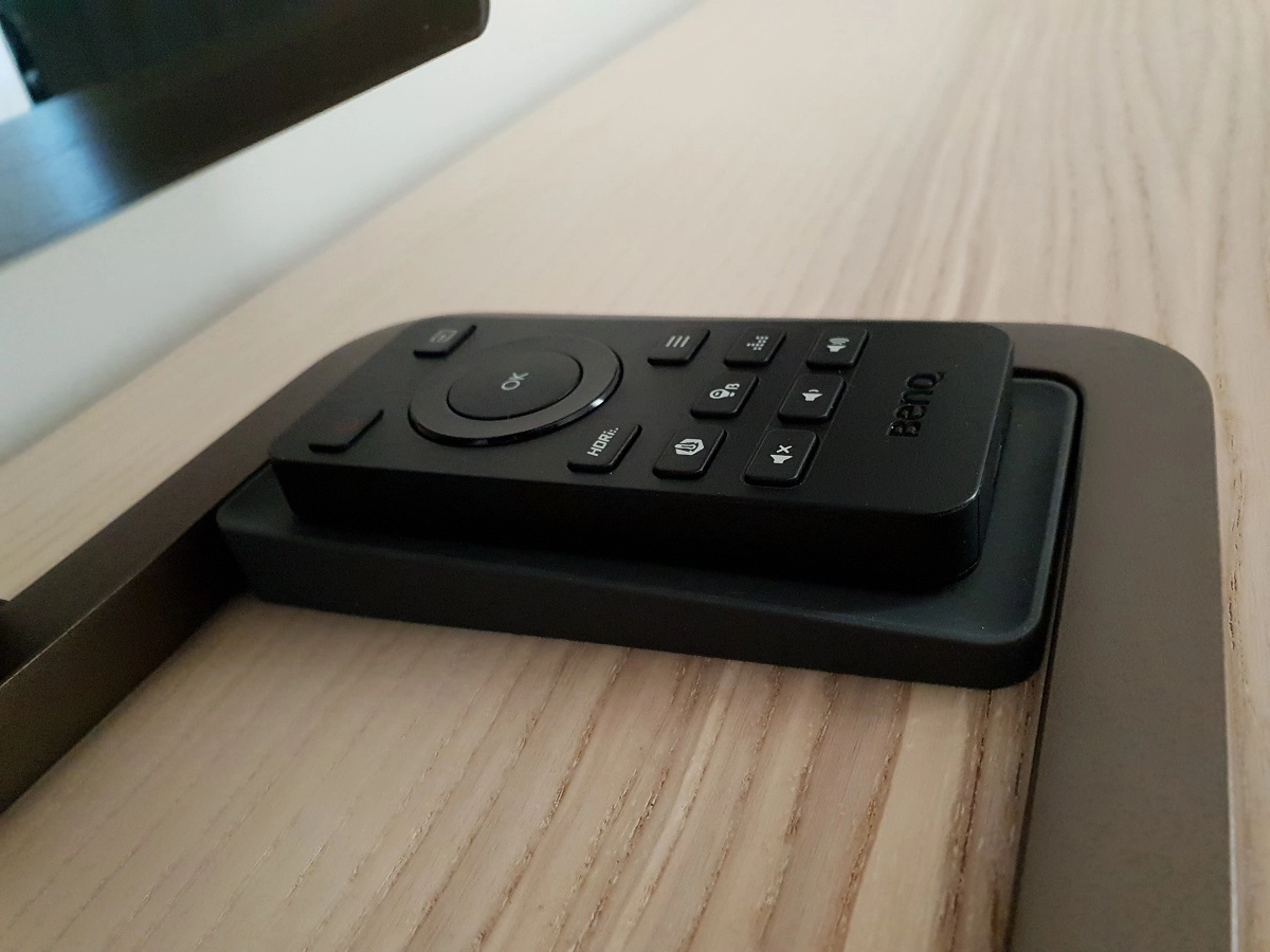 Remote on silicone mat