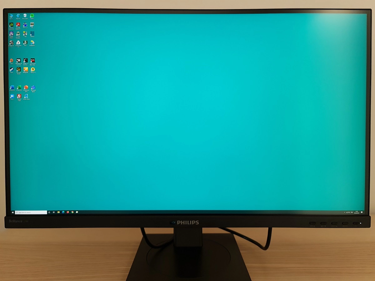 The UHD desktop, 100% scaling
