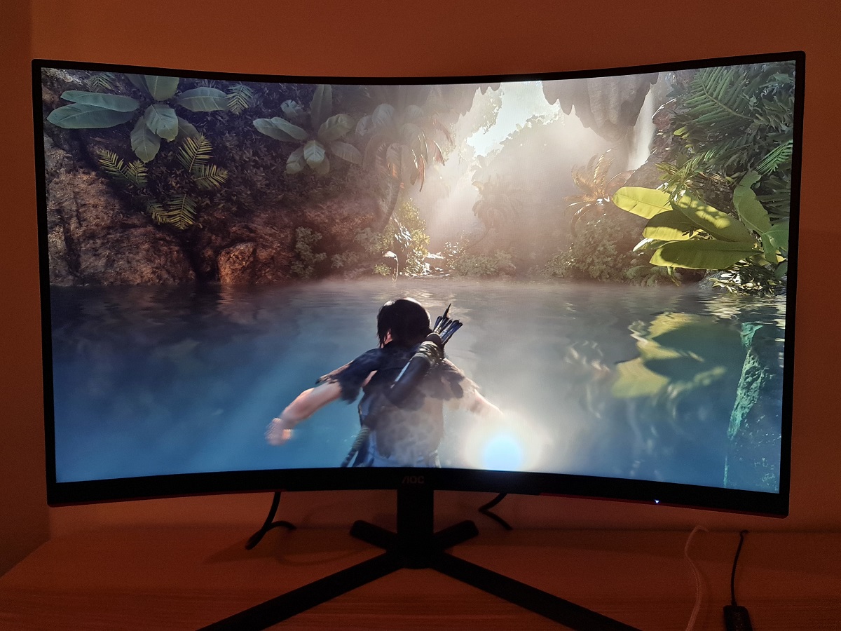 AOC CQ32G3SU 32 2K WQHD (2560 x 1440) 165Hz Curved Screen Gaming Monitor;  AMD FreeSync Premium; HDR; HDMI DisplayPort; - Micro Center