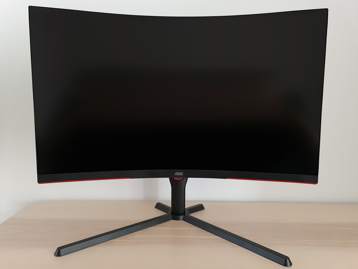 AOC CQ32G3SE 32 LCD Curved QHD FreeSync Premium Monitor Black/Red