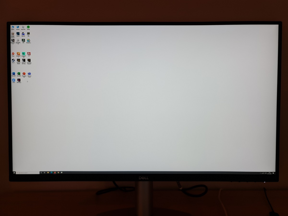 The UHD desktop, 100% scaling