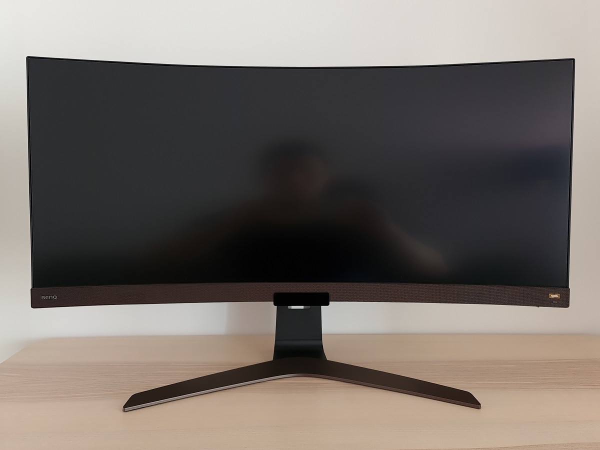 BenQ EW3880R Premium Curved Ultrawide Monitor 38 WQHD w/ Remote | IPS |  2300R Curve | HDRi | Eye-Care Tech | Height, Swivel & Tilt | 2.1ch w/ 8w