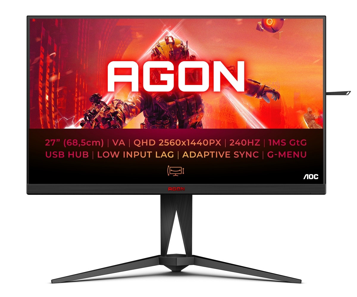 AOC AGON AG275QZN 240Hz VA model with WQHD resolution