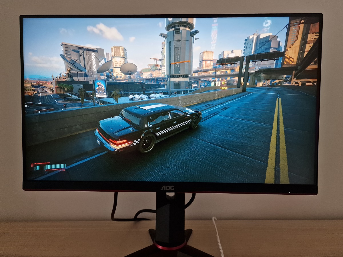 In action on Cyberpunk 2077