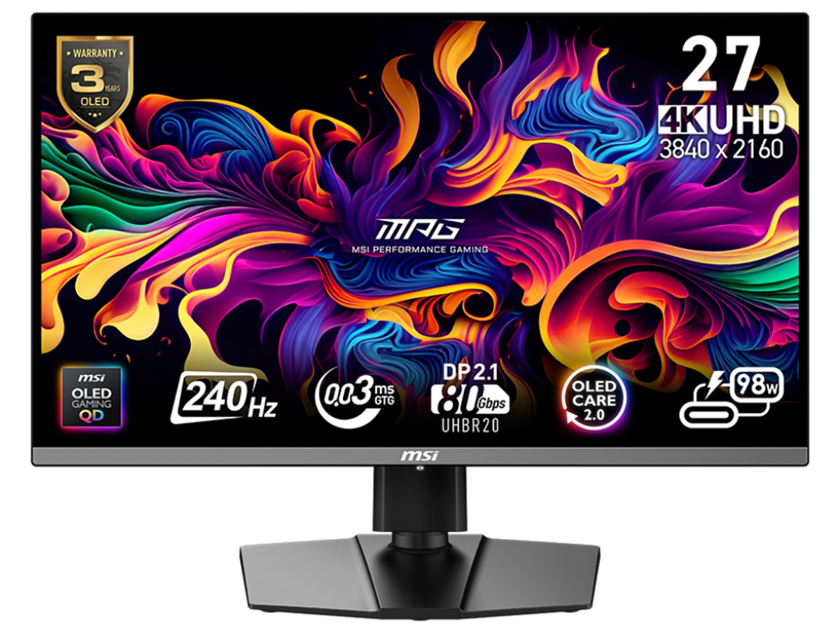 MSI MPG 272URX QD-OLED 240Hz 4K UHD with DP 2.1